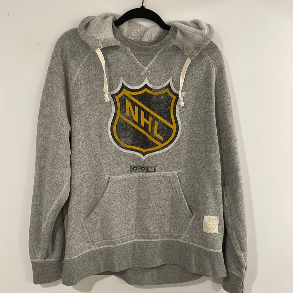 CCM Retro NHL Logo Hooded Sweatshirt (XL)